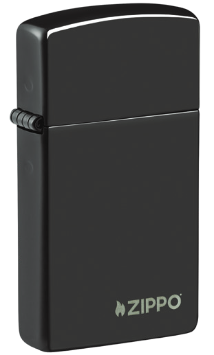 Slim High Polish Black Laser Engrave, model 28123ZL