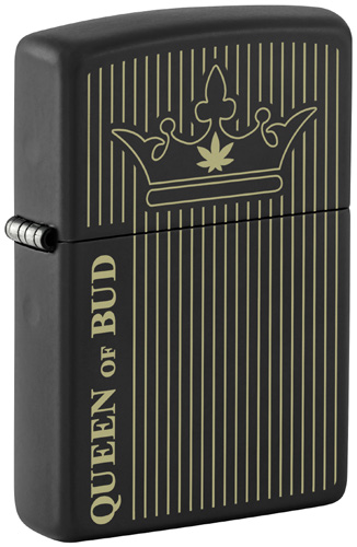 Queen of Bud Black Matte Laser Engrave, model 46683