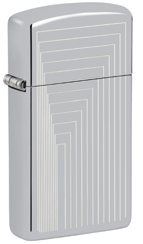 Slim High Polish Chrome Laser Engrave, model 46706