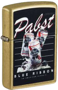 Pabst Blue Ribbon Street Brass Color Image, model 47409