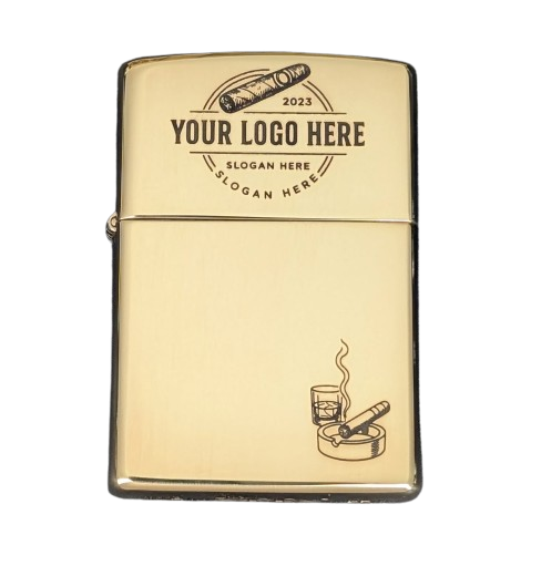 Custom Business Logo Zippo – Brass Edition, model 254B