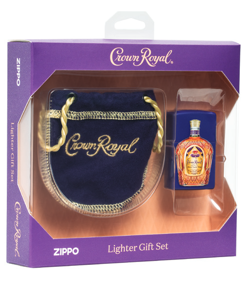 Crown Royal Lighter and Small Pouch Gift Set Purple Matte Texture Print, model 49661