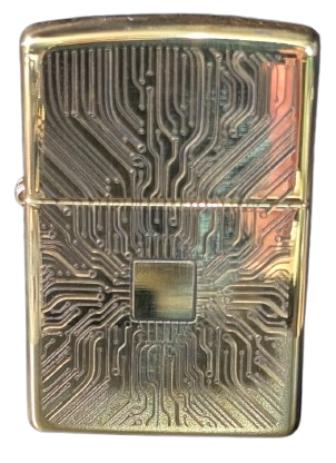 Circuit Board Monogram Zippo